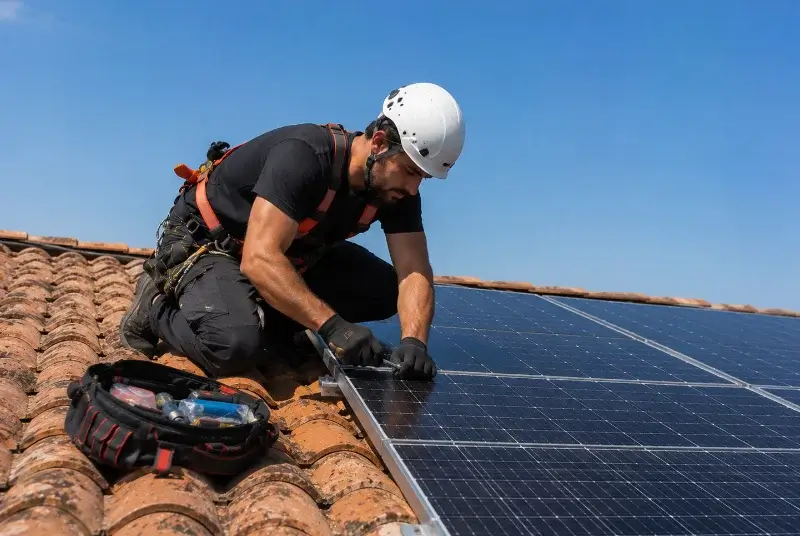 Maintenance et monitoring de panneaux solaires à Triors